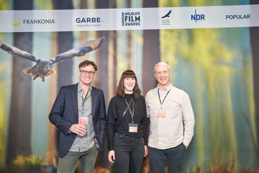 Ebenfalls gut drauf: Patrick Centurioni (Director), Birgit Skulski (ORF), John Murry (Director)