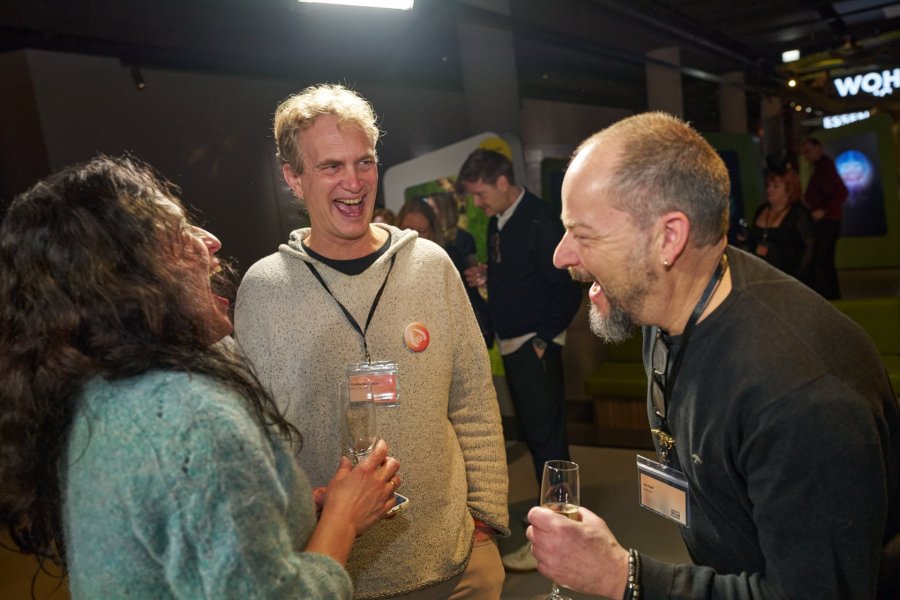 Looking forward to the awards ceremony (from left to right): Melanie Haft (producer), Christian Baumeister (director), Jan Haft (director)