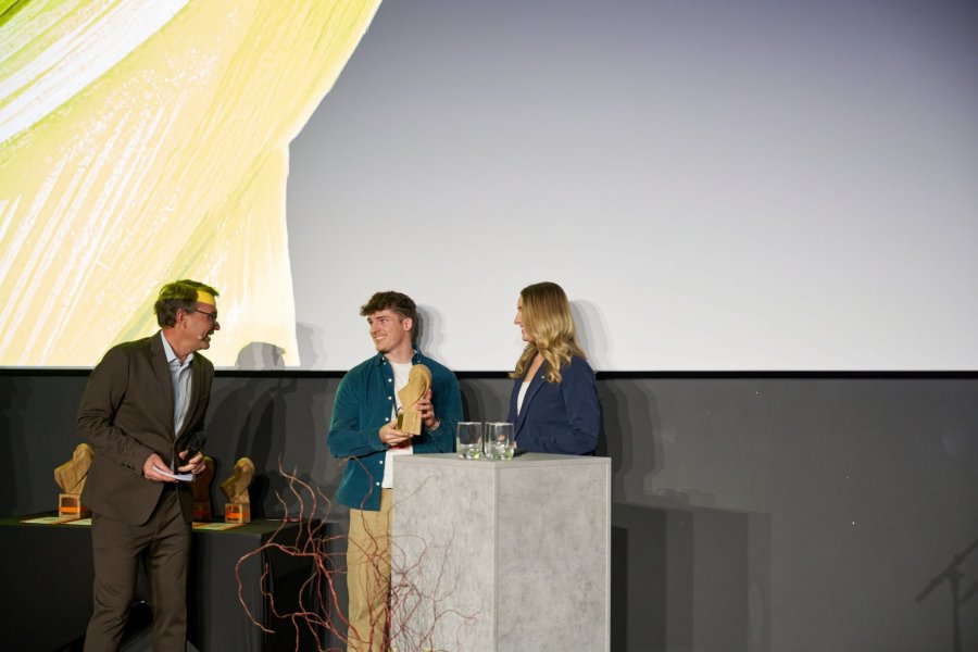 Der Kurzfilmpreis geht an Jonas Steiner