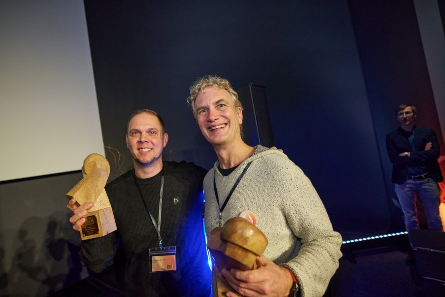 Winner Alexander Sommer (Audience Award) and winner Christian Baumeister (Biodiversity category)